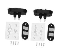 CONGARTENO 2pcs Car Door Lock Push Pull Door Lock Sliding Door Actuator Switch Replacement Iron Black