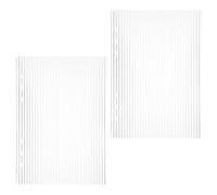 CONGARTENO 2pcs Clear Acrylic Binder Notebook Covers Refillable Loose Leaf Planner Shell Transparent Budget Binder Covers for Students Office Home