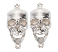CONGARTENO 2Pcs Creative Skull Beer Bottle Opener Wall Mounted Jar Opener for Halloween Home Bar Restaurant Easy Use Lid Lever Fits Multiple Cap Random Color Gift Random Color