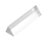 CONGARTENO 2pcs Crystal Triangular Prism Optical Physics Teaching Kit with Polished Edges for Science Experiments Photography Effects and Classroom Optics Demonstrations