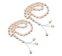 CONGARTENO 2pcs Decorative Muslim Prayer Beads Lightweight Acrylic Tasbih Counter Beads for Meditation and Worship Unique Design Rosary Bracelets for Men and Women