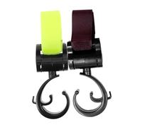 CONGARTENO 2pcs Detachable Stroller Strap Hooks for Baby Prams, Heavy Duty Outdoor Hanging Buckles with Hook and Loop Fastener, Multipurpose Hooks for Shopping Bags and Diaper Bags