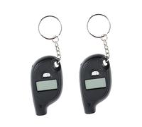 CONGARTENO 2Pcs Digital Tire Pressure Gauge with Keyring Portable Multi Function for Car and Truck Accurate Instant Reading Ergonomic Non Slip Grip Tool