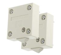 CONGARTENO 2pcs Door Light Switch for Closet Cabinets Automatic Push to Break Electrical Lamp Control Copper Abs Material Suitable for Wardrobe Pantry Lighting White