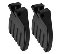 CONGARTENO 2pcs Elevating Wheelchair Footrest Pads Safe Replacement Footplates for Wheelchair Users with Lower Limb Movement Disorders Easy Install Stable Slip Design for Adults