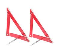 CONGARTENO 2pcs Foldable Car Emergency Warning Triangles Reflective Tripod Safety Signs for Vehicles Roadside Breakdown Essential Reflectors for Cars Trucks and Heavy Vehicles Easy Setup and