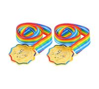 CONGARTENO 2pcs Gold Metal Ice Skating Medals with Ice and Snow Design for Youth Sports Days Kindergarten Competitions and Participation Awards to Inspire Young Athletes