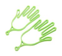 CONGARTENO 2pcs Golf Glove Holders PP Material Support Racks for Men Women Athletic Gloves Storage and Shape Maintenance Portable Green Accessories