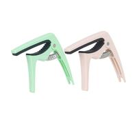 CONGARTENO 2pcs Guitar Capo Clip Set Abs Plastic Multi-function Clamp Blue and Pink Universal Tone Modifier Acoustic and Electric Guitars Portable Music Accessory