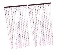 CONGARTENO 2pcs Halloween Tinsel Curtain Holographic Foil Fringe Tassel Doorway Decorations for Party Backdrop Photo Booth with Mystical Spooky Design