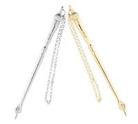 CONGARTENO 2pcs Hand Pointer for Bible Study Metal Reading Tool Chain for Jewish Ceremonies Elegant for Reading and Giving