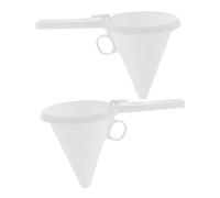 CONGARTENO 2pcs Handheld Chocolate Cream Funnel Pastry Dispenser for Baking Food Grade Plastic Icing and Candy Transferring Tool Suitable for Home Kitchen Bakery Cake Shops and Hotels