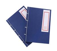 CONGARTENO 2pcs Handmade Thread Notebook Retro Creative Notepad Blue Cover Ancient Style Writing Journal for Daily Notes and Use