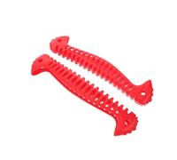 CONGARTENO 2Pcs Heavy-Duty Ice Skate Guards for Adults and Red Elastic Skate Blade Covers Compatible Hockey and Figure Ice Skating Equipment Accessories