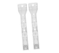 CONGARTENO 2pcs Heavy Duty Triple Curtain Track Bracket Mounting Kit for Ceiling and Wall Curtain Rail Accessories for Home and Office Window Treatments
