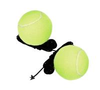 CONGARTENO 2pcs High Elastic Tennis Training Balls with Attached Rope for Individual Practice Tennis Balls Suitable for Adults Beginner to Pro Training