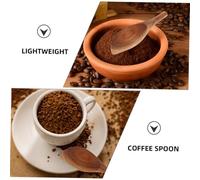 CONGARTENO 2pcs Irregular Wooden Coffee Bean Measuring Scoop Ergonomic Handle Multi-Functional Tea Leaf and Lightweight Kitchen Utensils for Home Use