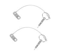 CONGARTENO 2pcs Marine Stop Pin Watercraft Hardware Stainless Steel Boat Pins Marine Fasteners Sailing Hardware Silver 316 Stainless Steel