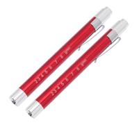 CONGARTENO 2pcs Medical LED Pen Electric Torch Inspection Lamp with Concave Nib Yellow Light for Pupil and Oral Examination Lightweight Clip Design