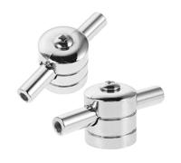 CONGARTENO 2pcs Metal Drum Lugs for Snare Tom Bass Drums Cylindrical Design with Dual Tension Adjustment Enhanced Acoustic Output Stable Fit for Professional Percussion Replacement Parts