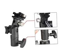 CONGARTENO 2PCS Metal Flash Lamp Holder Bracket with Joint DSLR Camera Flash and Umbrella Mount Light Stand
