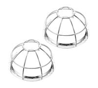 CONGARTENO 2PCS Metal Mesh Fire Sprinkler Head Cover Flush Mount Pendent Enclosure with Explosionproof Antitheft and Impact-resistant Protection for Home Construction and Renovation Use