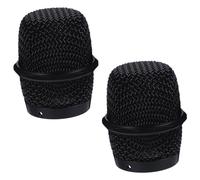 CONGARTENO 2pcs Metal Microphone Grille Ball Head Replacement Compatible with Bs Wireless Mic Mesh Metal Grill for Ktv Conference Vocal Use Easy to Install