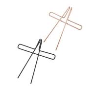 CONGARTENO 2pcs Metal Music Note Clips Strong Practical Music Book Holders Score Page Clamps for Piano Reading and Practice Rose Gold Black