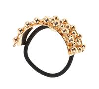 CONGARTENO 2pcs Minimalist U-shaped Hair Rope Elegant Geometric Metal Ponytail Holders Stylish Elastic Hair Bands for Women