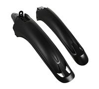 CONGARTENO 2pcs Mountain Bike Mudguards Front Rear Durable Synthetic Dirt Guards Lightweight Aging Design Fits Bikes with Without Rear Suspension