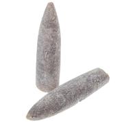 CONGARTENO 2pcs Natural Belemnite Specimens Epifaunal Mineral Teaching Supply for Geology Paleontology Education and Unique Decorative Display