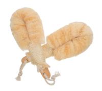 CONGARTENO 2pcs Natural Sisal Body Scrub Brush Set Large with Handle and Lanyard for Deep Exfoliating Skin Cleaning and Dry Brushing Bath Accessories