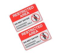CONGARTENO 2pcs Personnel Only Warning Signs with Pre Drilled Weatherproof Do Not Enter Signs for Indoor Outdoor Use Clear Keep Out Message for Private Areas and Office Entrances