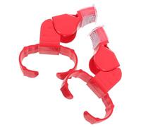 CONGARTENO 2pcs Portable High-volume Abs Sports Whistles with Ring Lightweight Referee Whistles for Coaches Lifeguards Outdoor Safety and Emergency Use