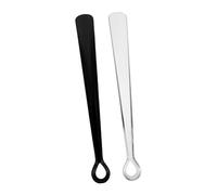 CONGARTENO 2pcs Portable Shoe Horn with Extra Long Handle for Seniors and Pregnant Women No Bend Shoe Pulling Tool for Boots Sneakers Luxury Sleek Design for Home Office and Travel