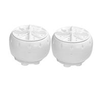 CONGARTENO 2pcs Portable Turbo Washing Machine Mini Compact Washer for Home, Rv, Travel - 1.5kg Capacity, Automatic Laundry Spinner with Suction Cups for Dormitory and Camping Use