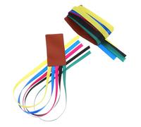 CONGARTENO 2Pcs PU Leather Ribbon Bookmarks Reading Supply Book Markers for Students Novel Bible Books with Decorative Ribbon Embellishment