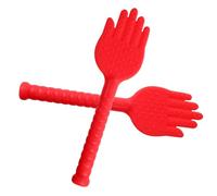 CONGARTENO 2Pcs Red Massage Hammer Back Massager Manual Muscle Pat Acupoint Stimulation Tool for Shoulder Relief and Fitness Therapy