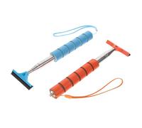 CONGARTENO 2pcs Retractable Car Mirror Squeegee Lightweight Rear View Mirror Wipers for Water Stain Removal Side Window Cleaner Tools Convenient Storage for Enhanced Driving Safety