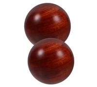 CONGARTENO 2Pcs Rosewood Hand Training Balls Wooden Muscle Stretch Therapy Massage Balls for Finger Exercise and Strengthening Practical Hand Care Tools for Family and Elders