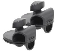 CONGARTENO 2pcs Rotatable Microphone Boom Arm Clamps 15mm to 19mm Adjustable Mic Stand Clips Horizontal Rod Holder for Live Broadcast and Recording