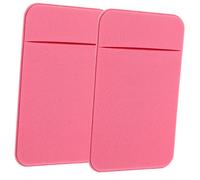 CONGARTENO 2pcs Self Adhesive Phone Back Card Holder Stretch Wallet Pocket for Credit Id Business Cards and Comfortable Phone Wallet Sleeve