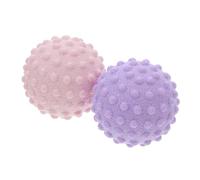 CONGARTENO 2pcs Silicone Trigger Point Massage Balls for Body Foot Relief Small Spiky Roller in Pink Purple Soft Fascia Massage Tools for Muscle Relaxation and Release