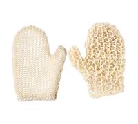CONGARTENO 2pcs Sisal Body Scrub Mittens Bath Gloves Exfoliating Shower Mitts Dual Texture for Dead Skin Removal and Deep Cleansing, Natural Fiber Bathing Gloves for Spa and Home Use