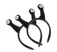 CONGARTENO 2pcs Snail Antenna Headbands Black Cosplay Hair Hoops for Adults Party Accessories Wear-resistant Hairbands for Halloween Plays and Themed Events