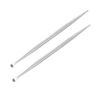 CONGARTENO 2pcs Stainless Steel Ear Detector and Ear Probe Set, Auricular Point Massage Tool for Acupuncture, Silver, Portable for Facial Reflexology and Pain Relief