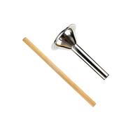 CONGARTENO 2pcs Stainless Steel Sausage Stuffer Kit Sausage Tube Meat Filler for Home Kitchen Non Deforming Meat Grinder Filling Tool for Beef Pork Turkey Venison