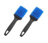 CONGARTENO 2pcs Tire Brush with Ergonomic Handle Wheel and Rim Cleaner Brushes for Car Tire Detailing and Automotive Cleaning Tools