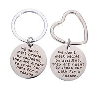 CONGARTENO 2pcs Unique Retirement Keychains Creative Bag Decor Keychains Mirror Polished
