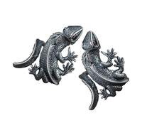 CONGARTENO 2pcs Vintage Unisex Lizard Open Ring with Red Eyes Adjustable Animal Hand Jewelry for Men Women Retro Statement Comfortable for Daily Wear Unique Classic Fashion Accessory
